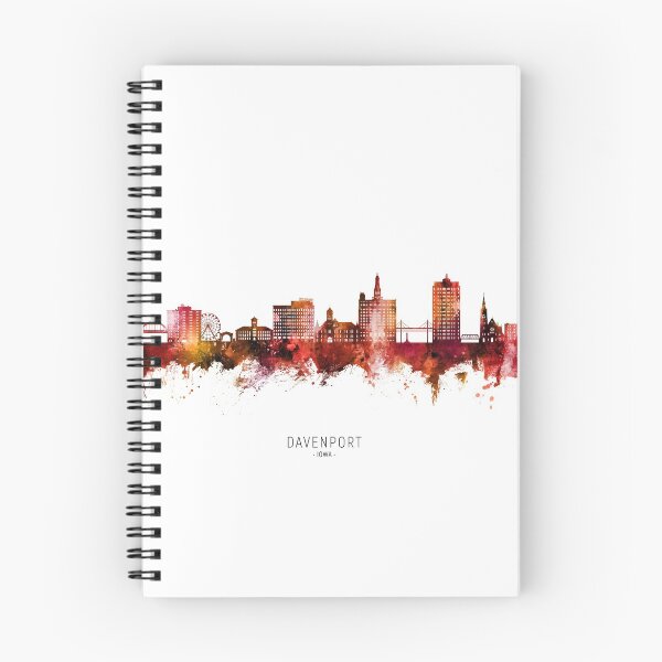 Item preview, Davenport Iowa Skyline designed and sold by ArtPrints.