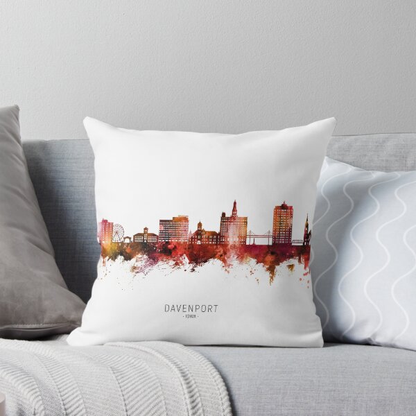 Item preview, Davenport Iowa Skyline designed and sold by ArtPrints.