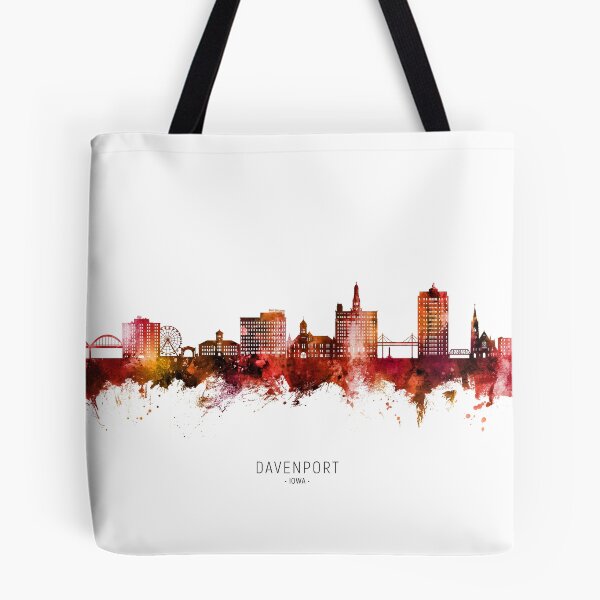 Item preview, Davenport Iowa Skyline designed and sold by ArtPrints.