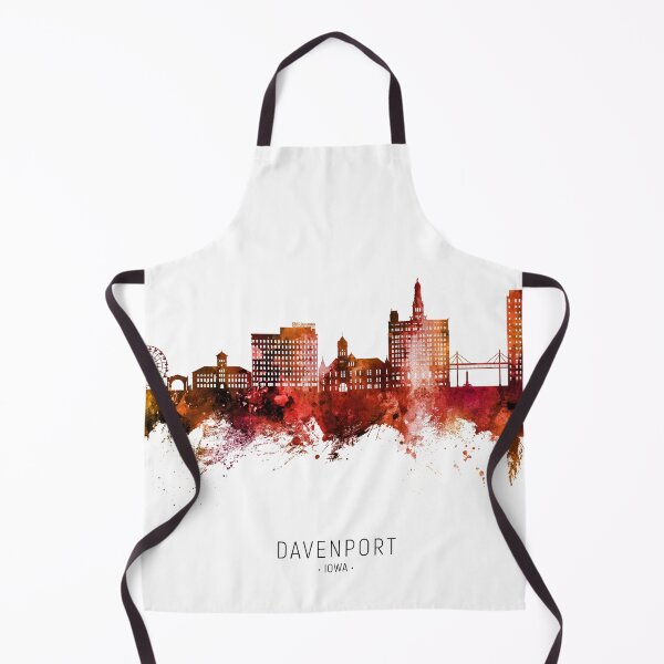 Item preview, Davenport Iowa Skyline designed and sold by ArtPrints.