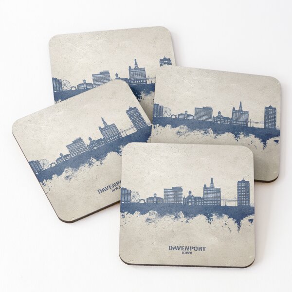 Item preview, Davenport Iowa Skyline designed and sold by ArtPrints.