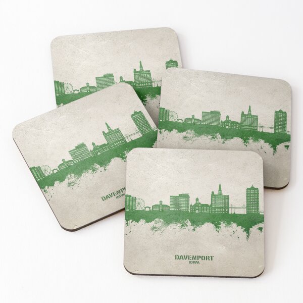 Item preview, Davenport Iowa Skyline designed and sold by ArtPrints.