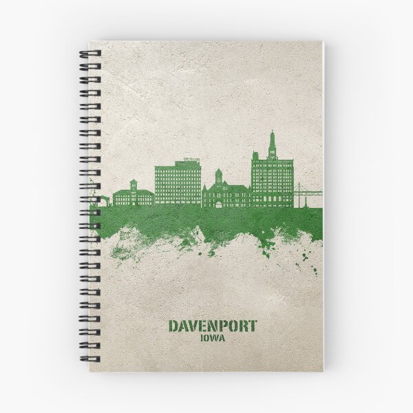 Item preview, Davenport Iowa Skyline designed and sold by ArtPrints.