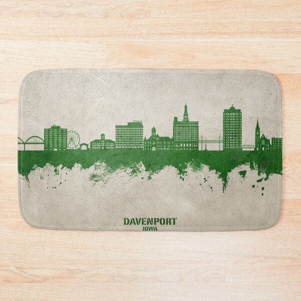 Item preview, Davenport Iowa Skyline designed and sold by ArtPrints.
