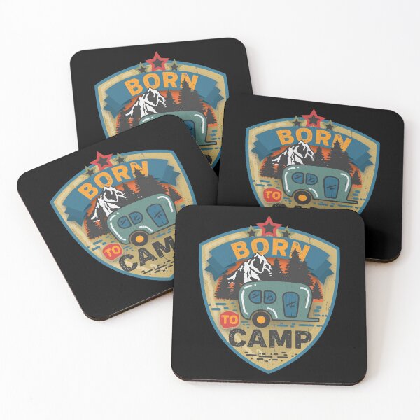 Item preview, Born to camp designed and sold by lifestyleship.