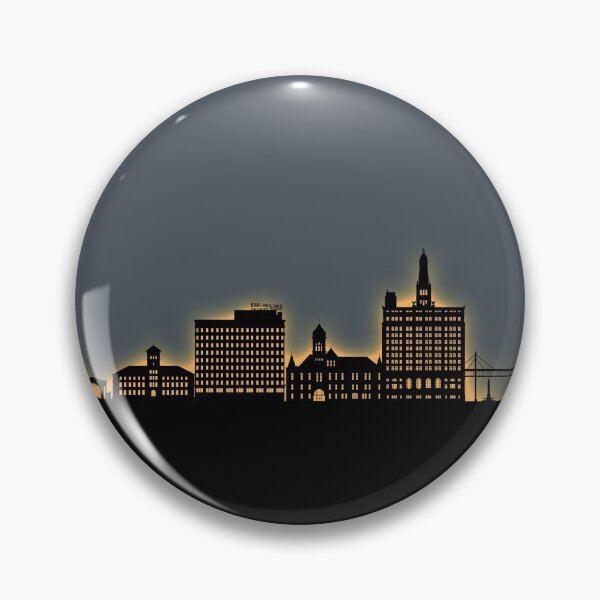 Item preview, Davenport Iowa Skyline designed and sold by ArtPrints.
