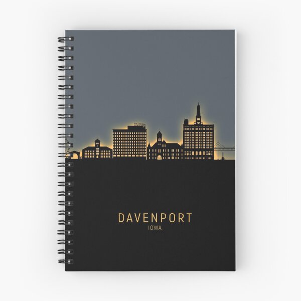 Item preview, Davenport Iowa Skyline designed and sold by ArtPrints.