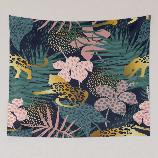 Item preview, Gold Leopard In Jungle  designed and sold by FranzNCandy.