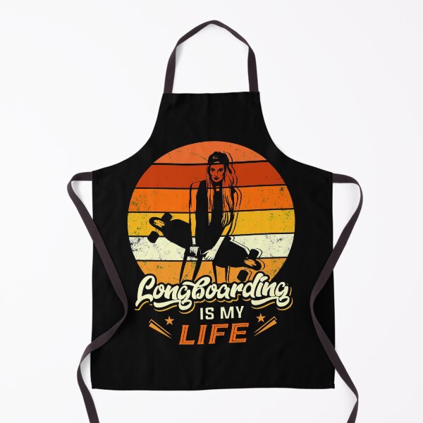 Item preview, Longboarding Woman with Sun Set in Red and Orange designed and sold by INTROVERT-STORE.