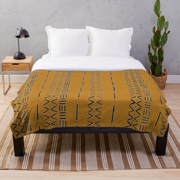 Item preview, Dark Ochre Mudcloth designed and sold by Elsabe Smith.