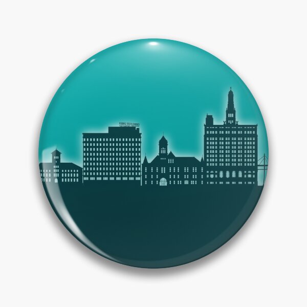 Item preview, Davenport Iowa Skyline designed and sold by ArtPrints.