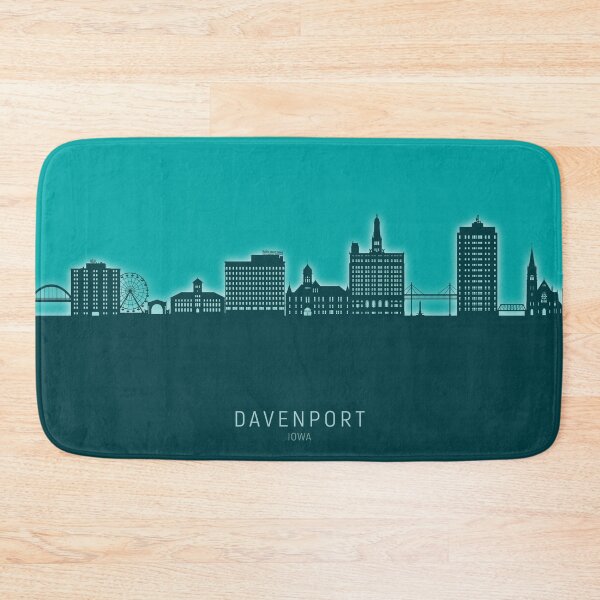 Item preview, Davenport Iowa Skyline designed and sold by ArtPrints.