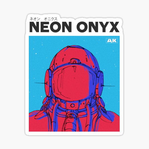 Neon Onyx - reds Sticker