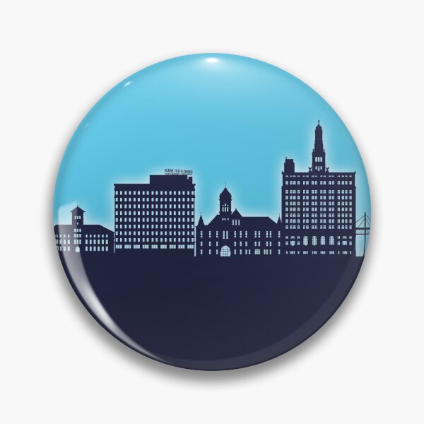 Item preview, Davenport Iowa Skyline designed and sold by ArtPrints.