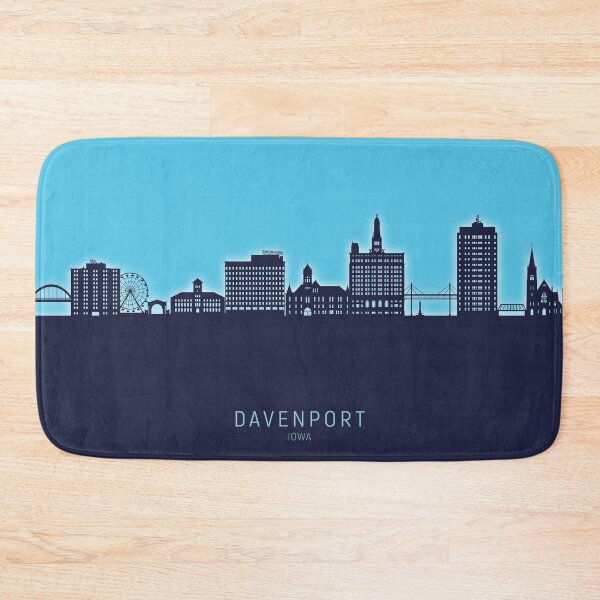 Item preview, Davenport Iowa Skyline designed and sold by ArtPrints.