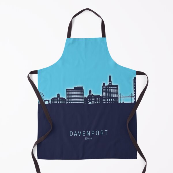 Item preview, Davenport Iowa Skyline designed and sold by ArtPrints.