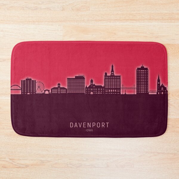 Item preview, Davenport Iowa Skyline designed and sold by ArtPrints.