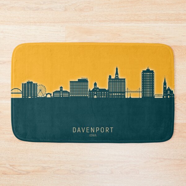 Item preview, Davenport Iowa Skyline designed and sold by ArtPrints.