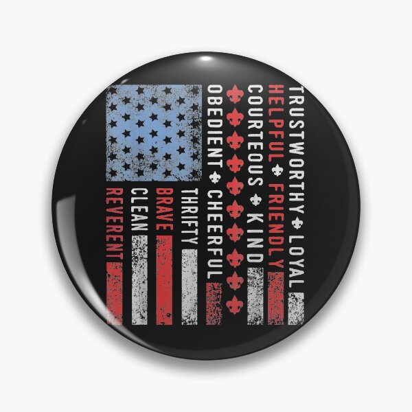 Item preview, Vintage US America Flag Scouting Scout Law T-Shirt designed and sold by BeulahHoppe.