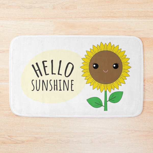 Item preview, Hello Sunshine Cute Sunflower (white background) designed and sold by dass-art.