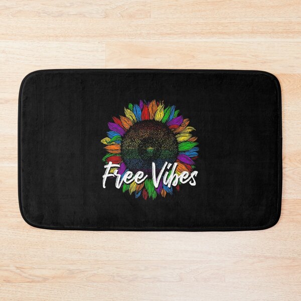 Item preview, Free Vibes Lgbt Flower Rainbow Flag Sunflower Equality designed and sold by DominicIHolland.