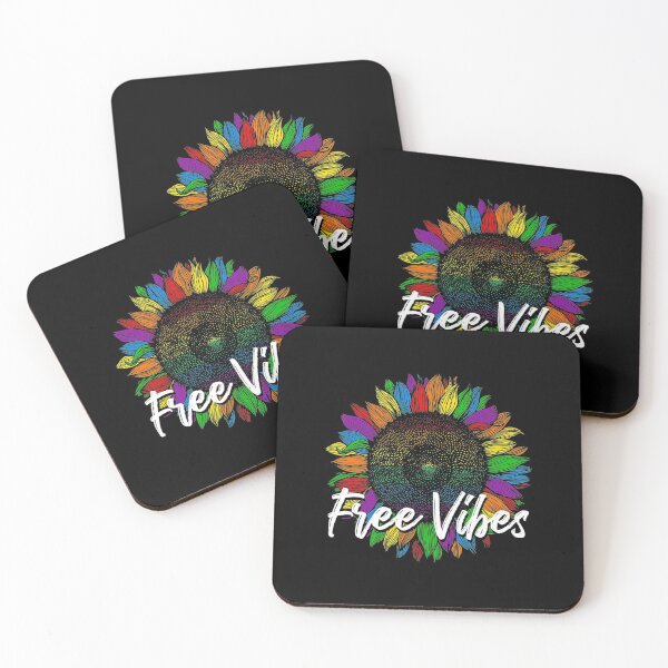 Item preview, Free Vibes Lgbt Flower Rainbow Flag Sunflower Equality designed and sold by DominicIHolland.