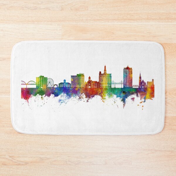 Item preview, Davenport Iowa Skyline designed and sold by ArtPrints.
