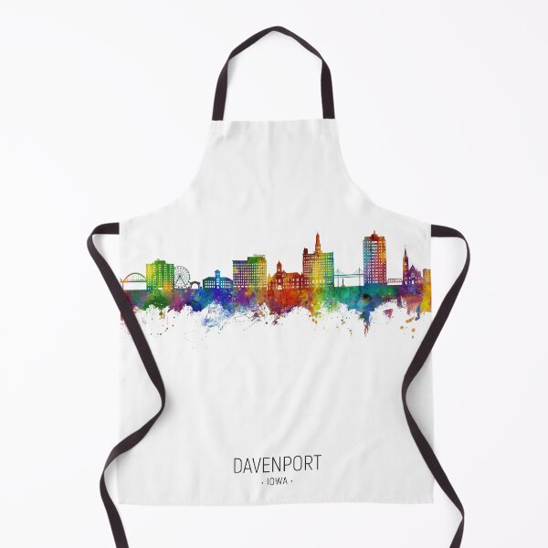 Item preview, Davenport Iowa Skyline designed and sold by ArtPrints.