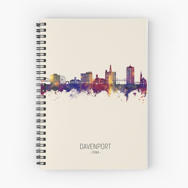 Item preview, Davenport Iowa Skyline designed and sold by ArtPrints.