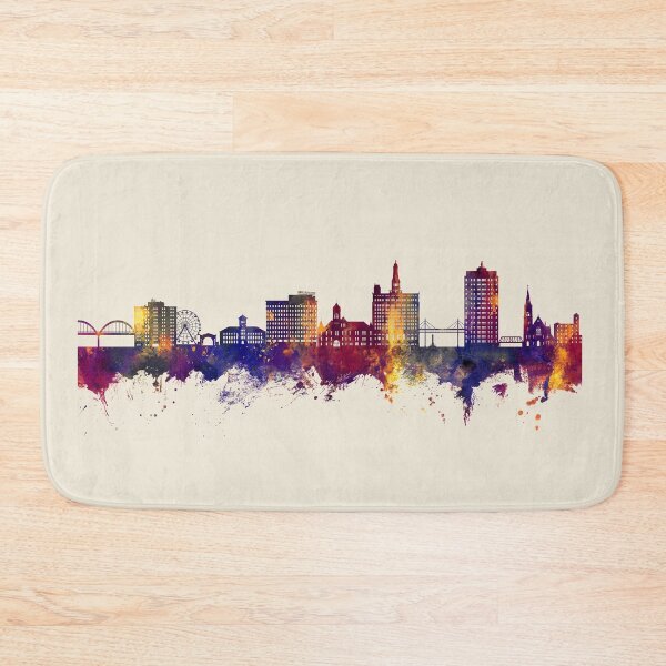 Item preview, Davenport Iowa Skyline designed and sold by ArtPrints.