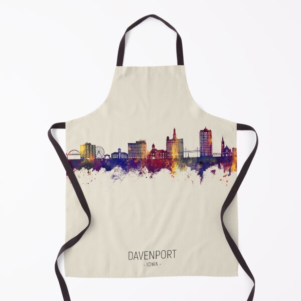 Item preview, Davenport Iowa Skyline designed and sold by ArtPrints.