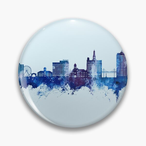 Item preview, Davenport Iowa Skyline designed and sold by ArtPrints.