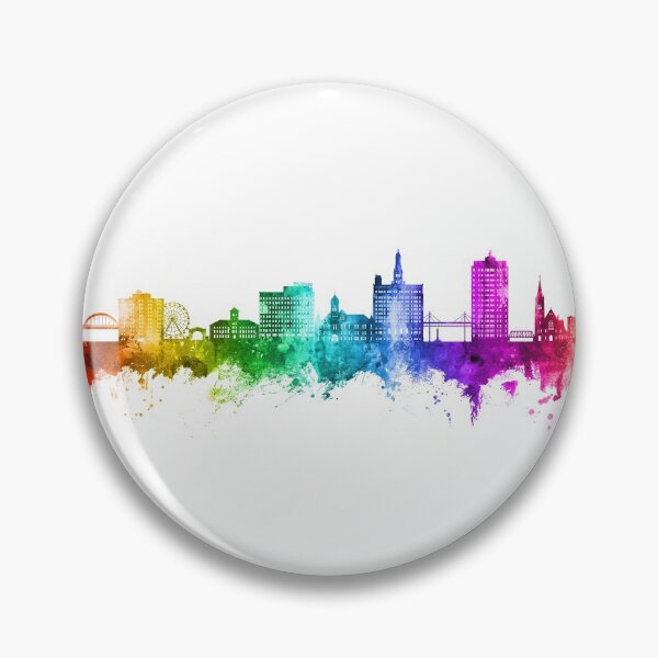 Item preview, Davenport Iowa Skyline designed and sold by ArtPrints.
