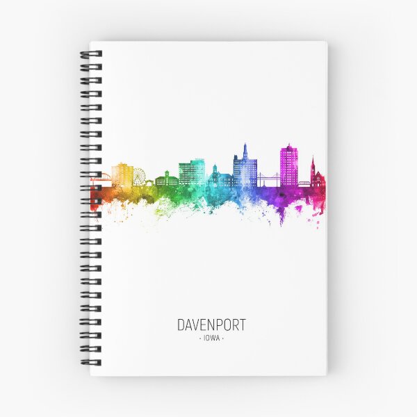 Item preview, Davenport Iowa Skyline designed and sold by ArtPrints.