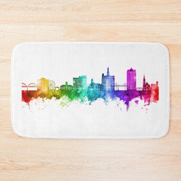 Item preview, Davenport Iowa Skyline designed and sold by ArtPrints.