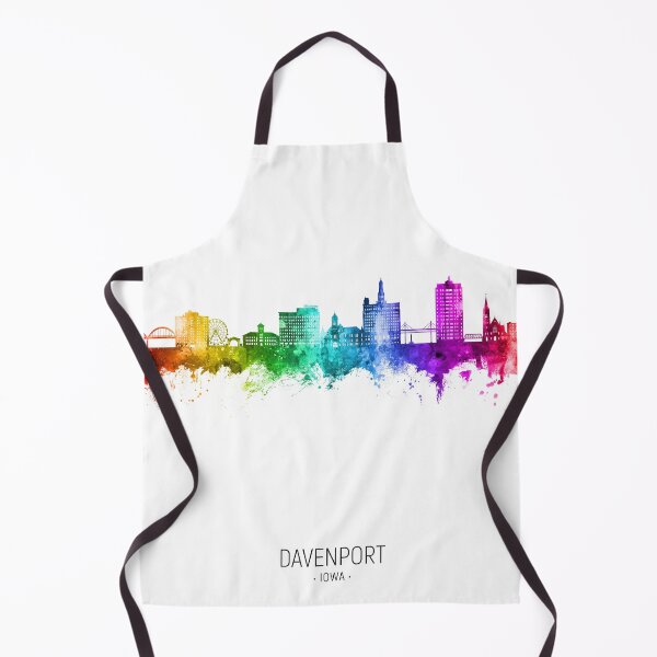 Item preview, Davenport Iowa Skyline designed and sold by ArtPrints.