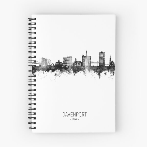 Item preview, Davenport Iowa Skyline designed and sold by ArtPrints.