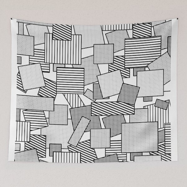 Item preview, Checkered Raster White Background designed and sold by CatKing-Design.