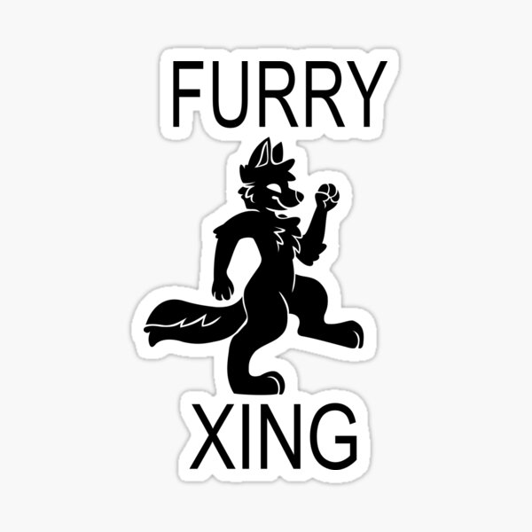 FURRY XING Sticker