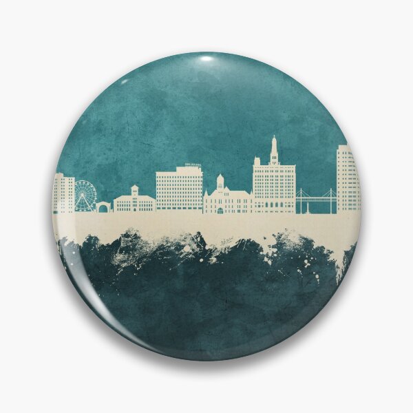 Item preview, Davenport Iowa Skyline designed and sold by ArtPrints.