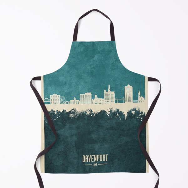 Item preview, Davenport Iowa Skyline designed and sold by ArtPrints.