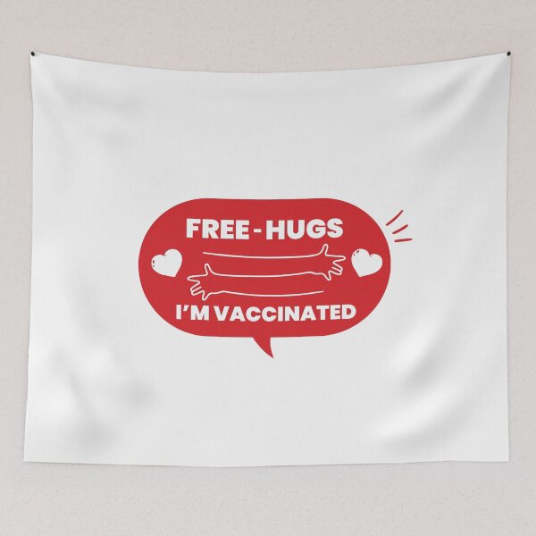 Item preview, Free Hugs - I'm Vaccinated designed and sold by PrasartShop.