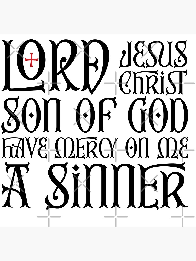 the-jesus-prayer-prayer-of-the-heart-black-poster-for-sale-by-ekromdesigns-redbubble