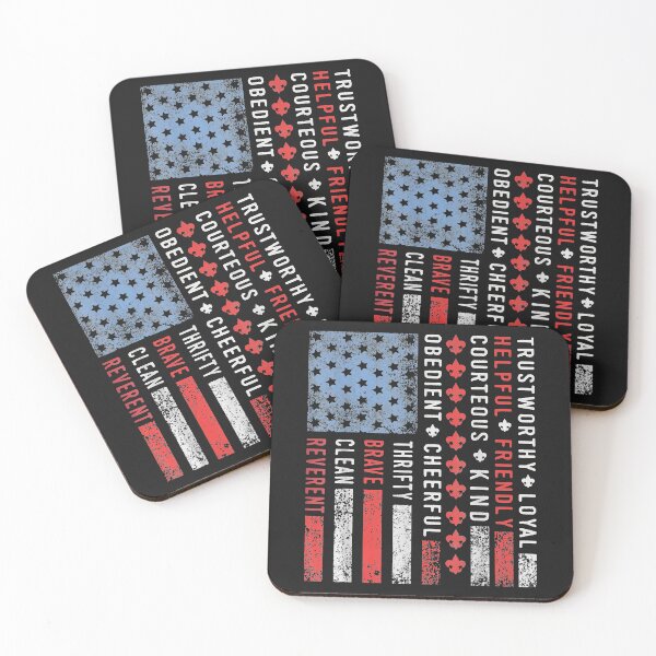 Item preview, Vintage US America Flag Scouting Scout Law T-Shirt designed and sold by BeulahHoppe.
