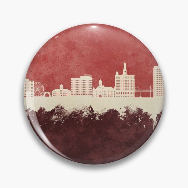 Item preview, Davenport Iowa Skyline designed and sold by ArtPrints.