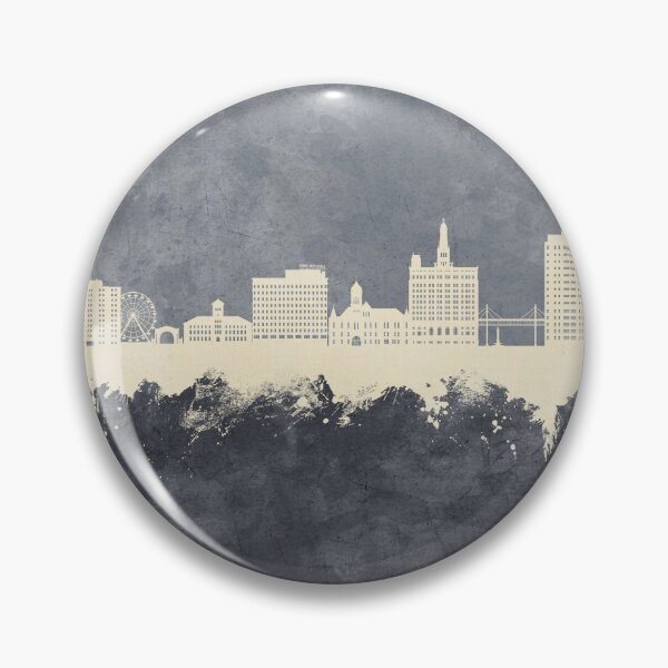 Item preview, Davenport Iowa Skyline designed and sold by ArtPrints.
