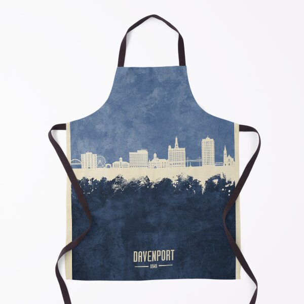 Item preview, Davenport Iowa Skyline designed and sold by ArtPrints.