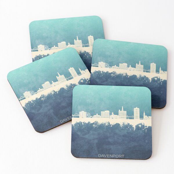Item preview, Davenport Iowa Skyline designed and sold by ArtPrints.