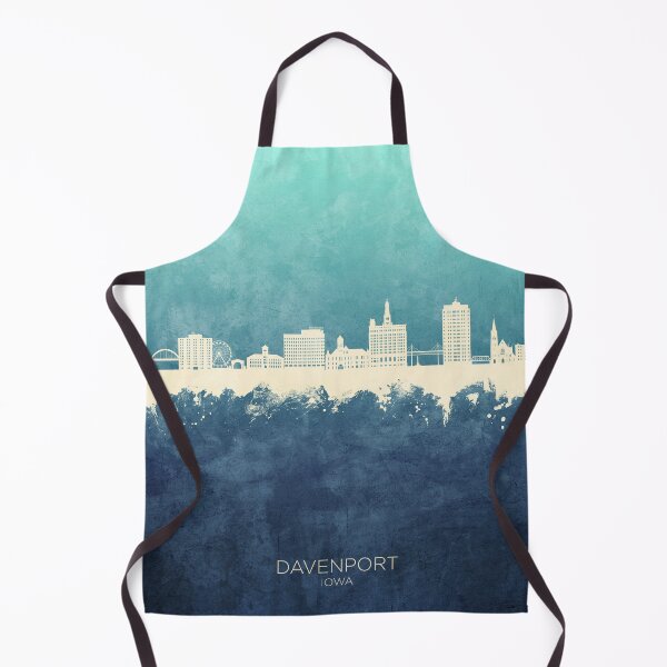 Item preview, Davenport Iowa Skyline designed and sold by ArtPrints.