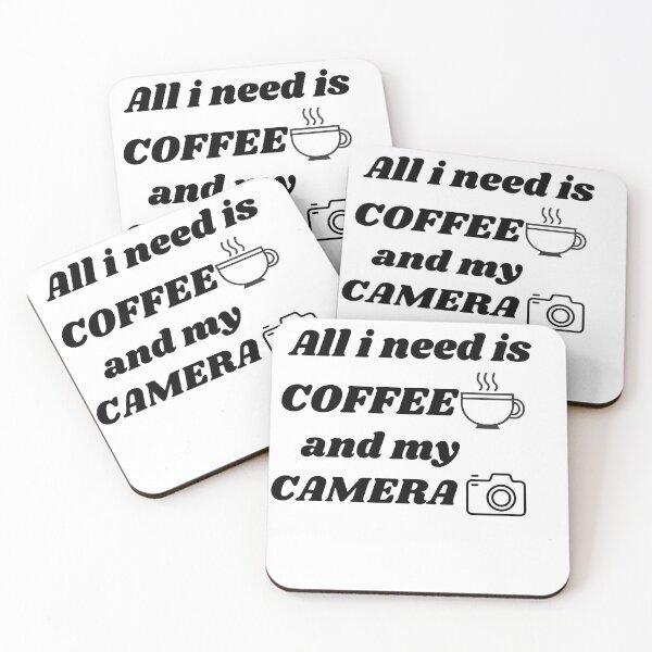 Item preview, All i need is coffee and my camera designed and sold by gujjarecommerce.
